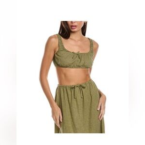 WeWoreWhat Olive Maxi Set